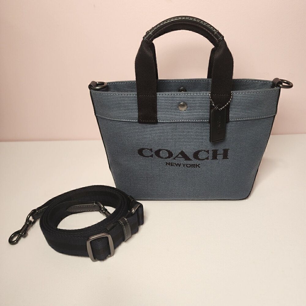 NWT Coach CU299 MEN'S Tote 20 In Colorblock QB Denim Midnight Navy